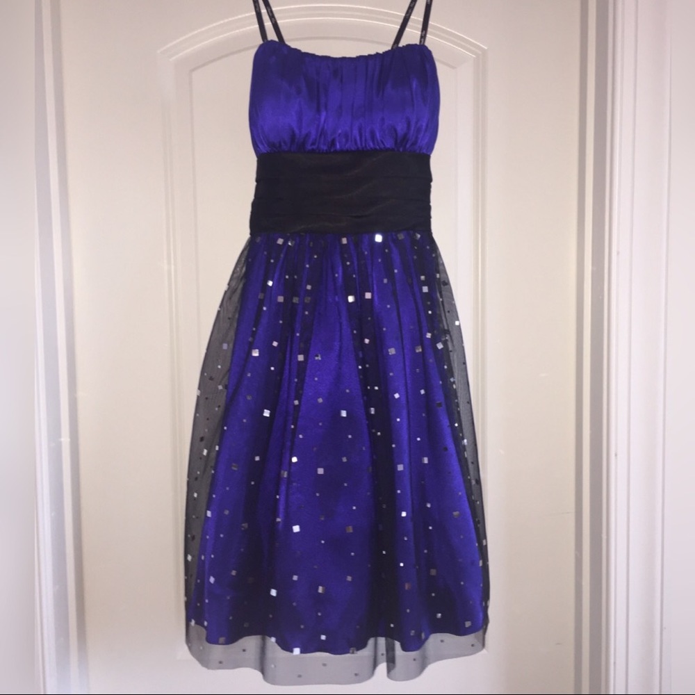 🌵 Adorable Purple/Royal Blue Blondie Nights Dress